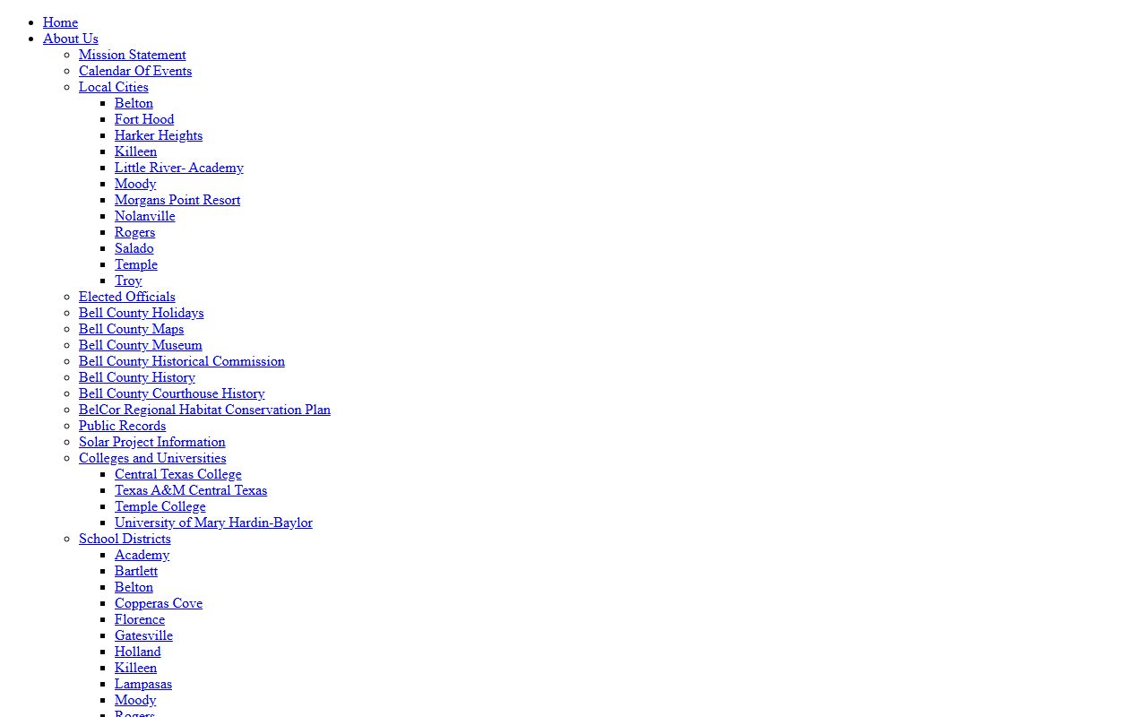 Bell County marriage license information