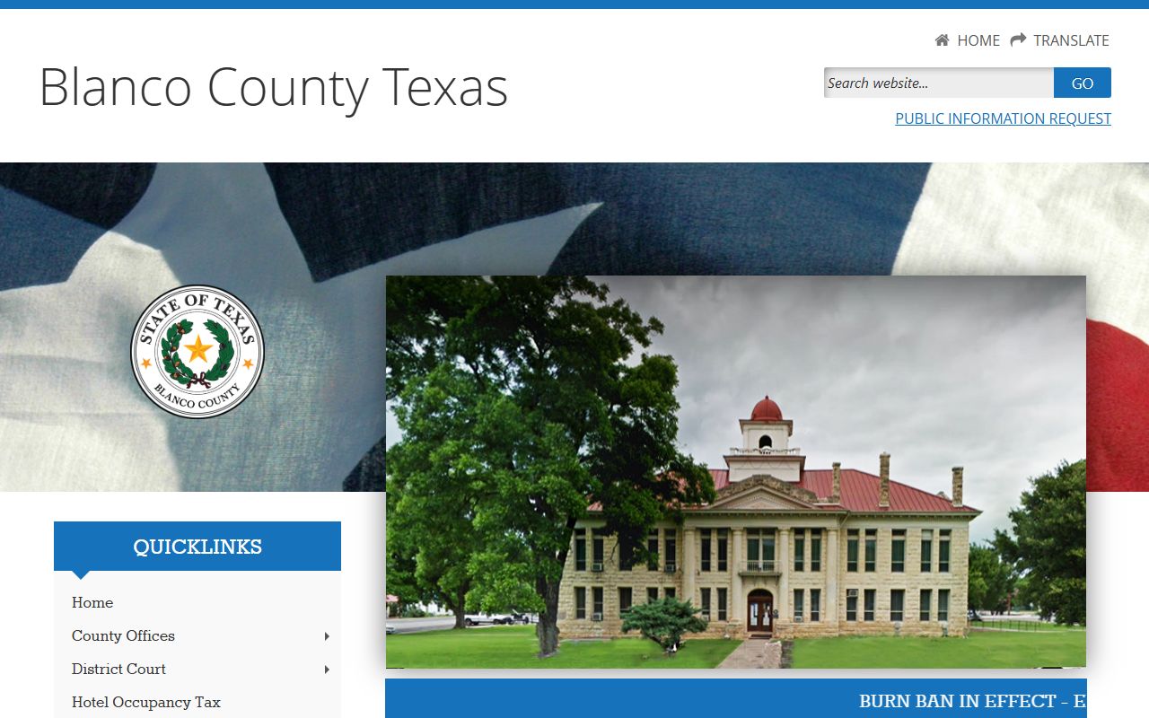 Blanco County marriage license information