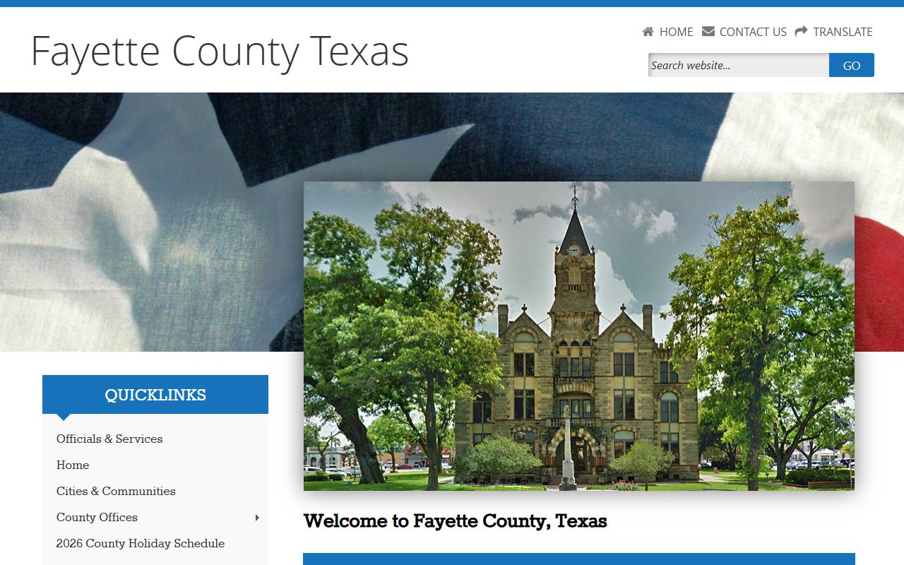 Fayette County marriage license office La Grange Texas