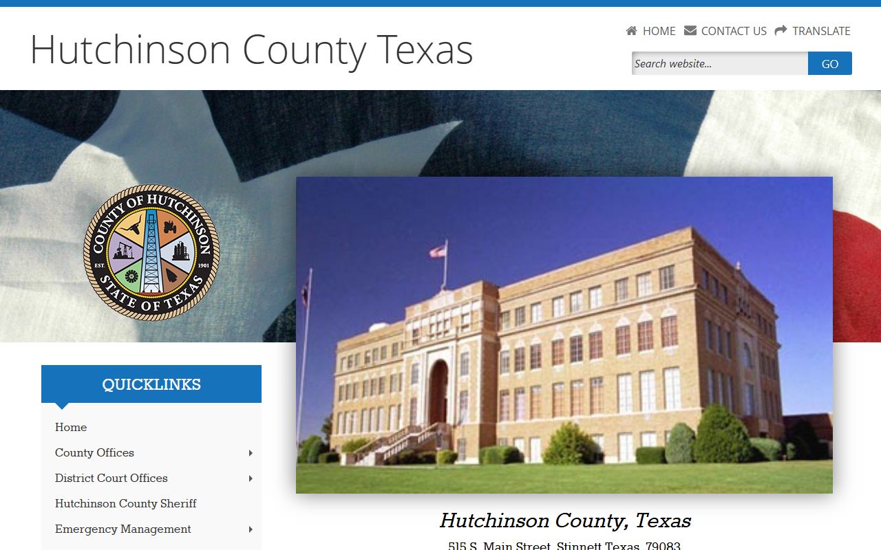 Hutchinson County marriage license office information