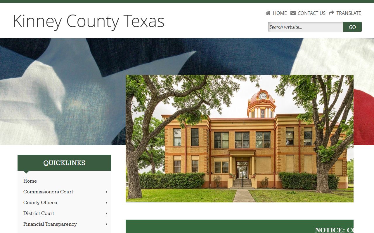Kinney County marriage license office information