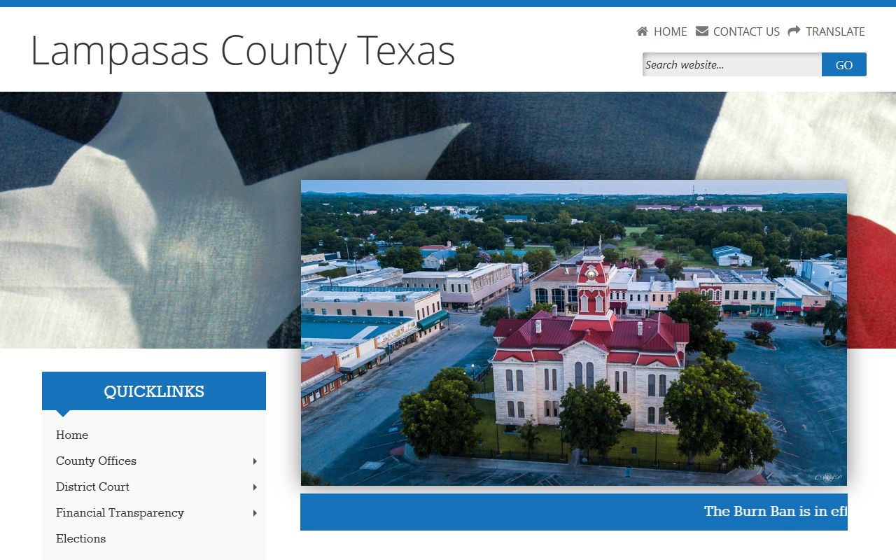 Lampasas County marriage license clerk office information