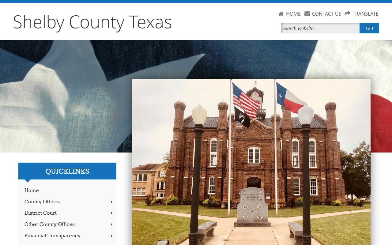Shelby County marriage license clerk office Center Texas