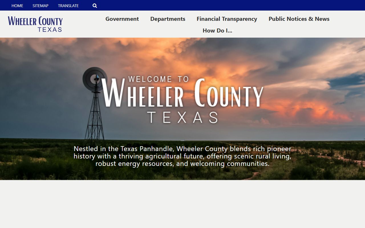 Wheeler County marriage license office Wheeler Texas